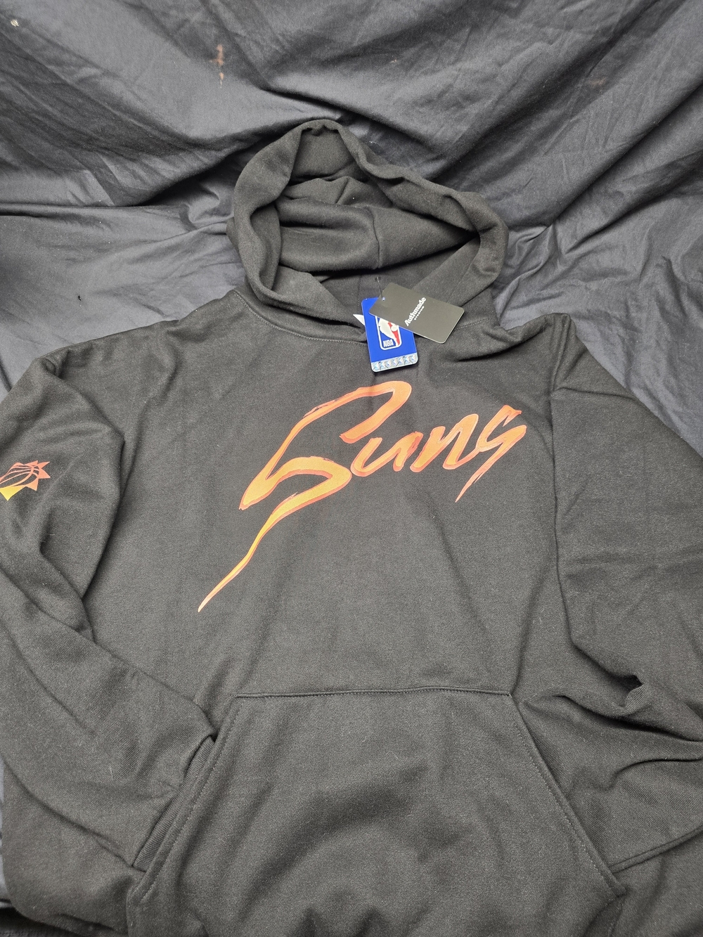 Authmade Phoenix Suns Solar Flare Hoodie Black NBA Pullover Desert Sunset L/XL - Picture 1 of 4